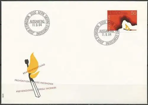 SCHWEIZ 1984 Mi-Nr. 1283 FDC