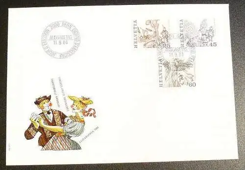 SCHWEIZ 1984 Mi-Nr. 1280/82 FDC
