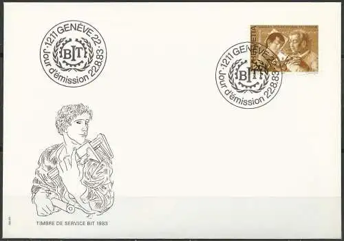 SCHWEIZ 1983 Mi-Nr. BIT 108 FDC