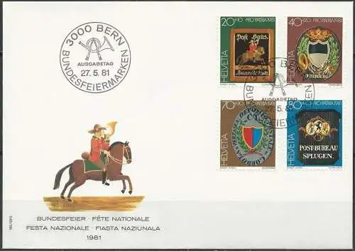 SCHWEIZ 1981 Mi-Nr. 1199/02 FDC