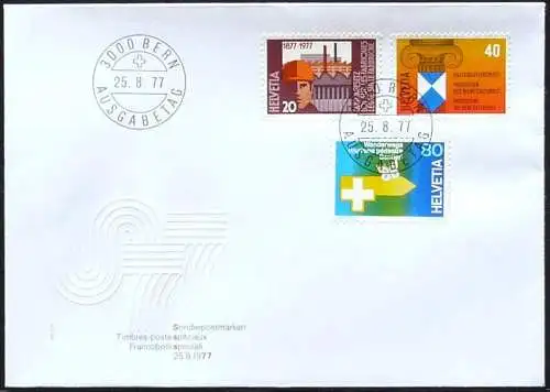 SCHWEIZ 1977 Mi-Nr. 1109/11 FDC