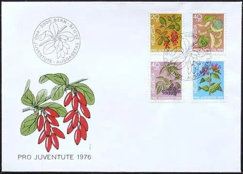 SCHWEIZ 1976 Mi-Nr. 1083/86 FDC