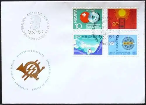 SCHWEIZ 1967 Mi-Nr. 858/61 FDC