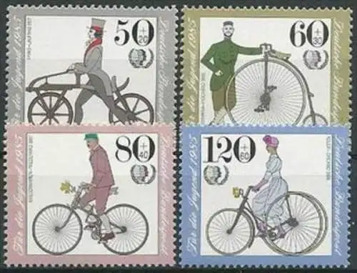 DEUTSCHLAND 1985 Mi-Nr. 1242/45 ** MNH