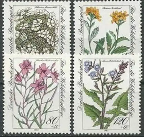 DEUTSCHLAND 1983 Mi-Nr. 1188/91 ** MNH