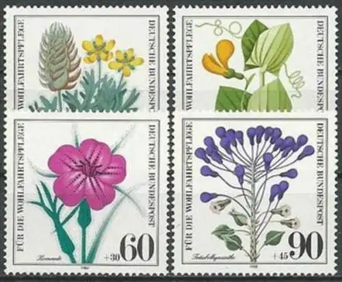 DEUTSCHLAND 1980 Mi-Nr. 1059/62 ** MNH