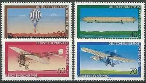 DEUTSCHLAND 1978 Mi-Nr. 964/67  ** MNH