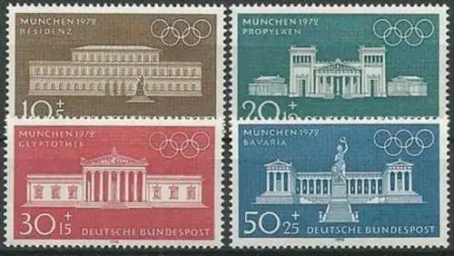 DEUTSCHLAND 1970 Mi-Nr. 624/27  ** MNH