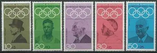 DEUTSCHLAND 1968 Mi-Nr. 561/65  ** MNH