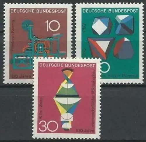 DEUTSCHLAND 1968 Mi-Nr. 546/48 ** MNH