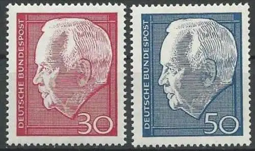 DEUTSCHLAND 1967 Mi-Nr. 542/43 ** MNH