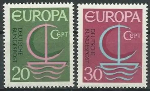 DEUTSCHLAND 1966 Mi-Nr. 519/20 ** MNH