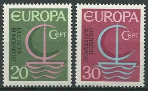 DEUTSCHLAND 1966 Mi-Nr. 519/20 ** MNH