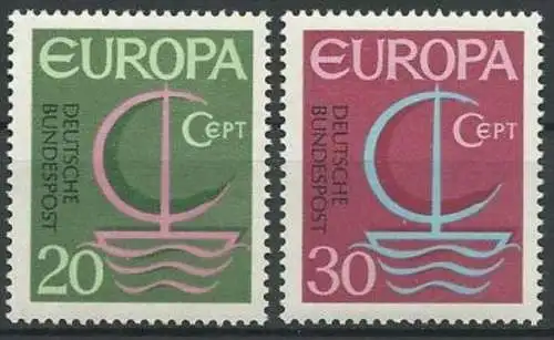 DEUTSCHLAND 1966 Mi-Nr. 519/20 ** MNH