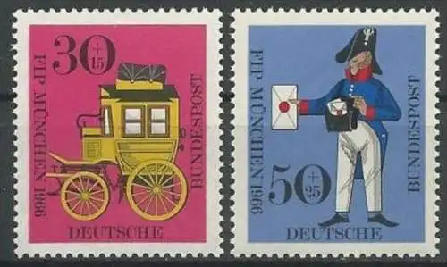 DEUTSCHLAND 1966 Mi-Nr. 516/17 ** MNH