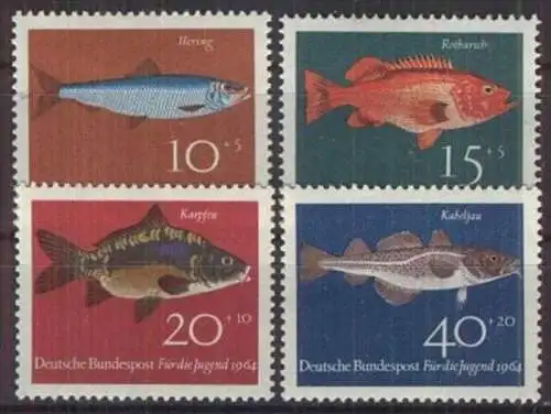 DEUTSCHLAND 1964 Mi-Nr. 412/15 ** MNH