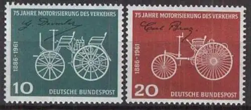 DEUTSCHLAND 1961 Mi-Nr. 363/64 ** MNH