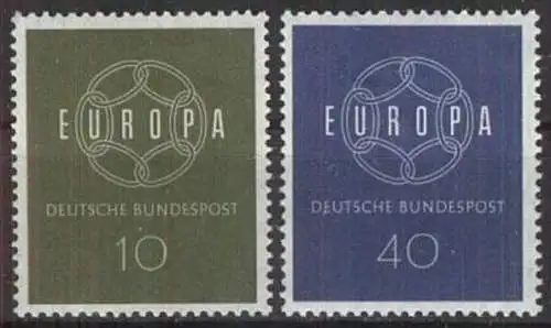 DEUTSCHLAND 1959 Mi-Nr. 320/21 ** MNH
