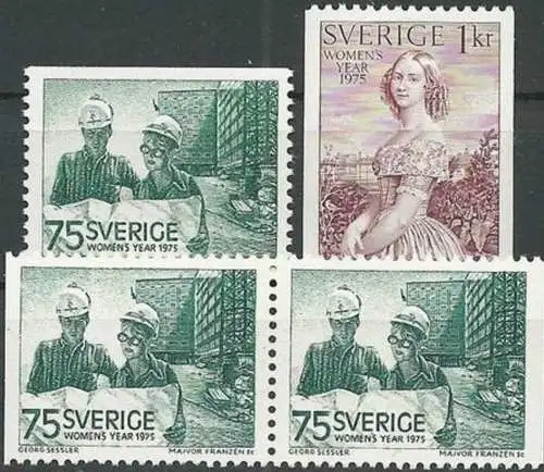 SCHWEDEN 1975 Mi-Nr. 892/93 ACDD ** MNH