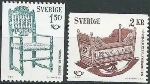 SCHWEDEN 1980 Mi-Nr. 1115/16 ** MNH