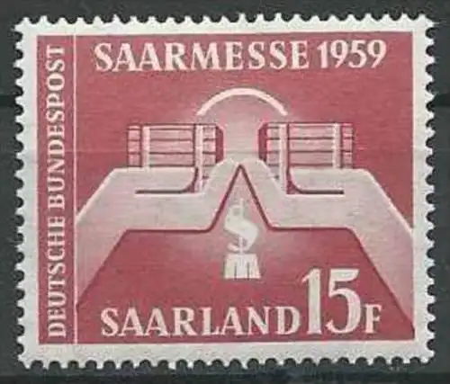 SAARLAND 1959 Mi-Nr. 447 ** MNH