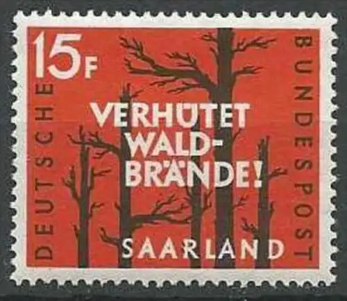 SAARLAND 1958 Mi-Nr. 431 ** MNH