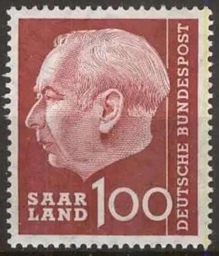 SAARLAND 1957 Mi-Nr. 398 ** MNH