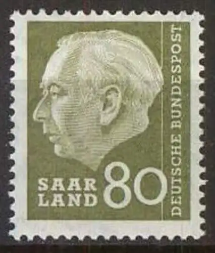 SAARLAND 1957 Mi-Nr. 396 ** MNH