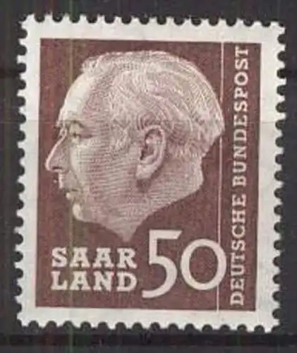 SAARLAND 1957 Mi-Nr. 393 ** MNH