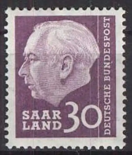 SAARLAND 1957 Mi-Nr. 391 ** MNH