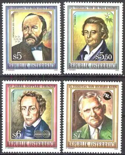 ÖSTERREICH 1992 Mi-Nr. 2055/58 ** MNH
