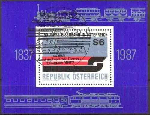 ÖSTERREICH 1987 Mi-Nr. Block 9 Sonderstempel o used