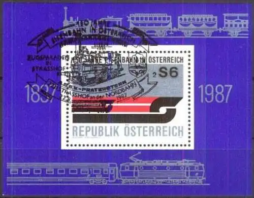 ÖSTERREICH 1987 Mi-Nr. Block 9 Sonderstempel o used