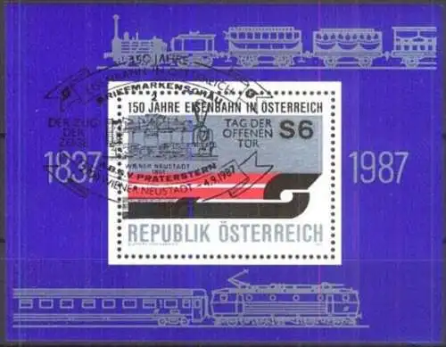 ÖSTERREICH 1987 Mi-Nr. Block 9 Sonderstempel o used