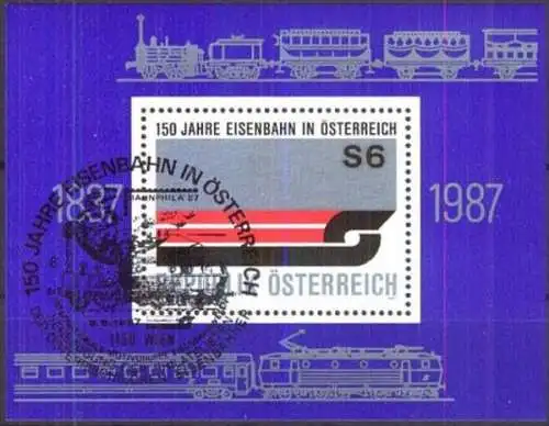 ÖSTERREICH 1987 Mi-Nr. Block 9 Sonderstempel o used