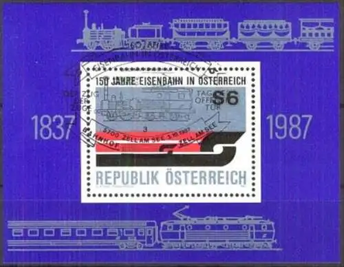 ÖSTERREICH 1987 Mi-Nr. Block 9 Sonderstempel o used