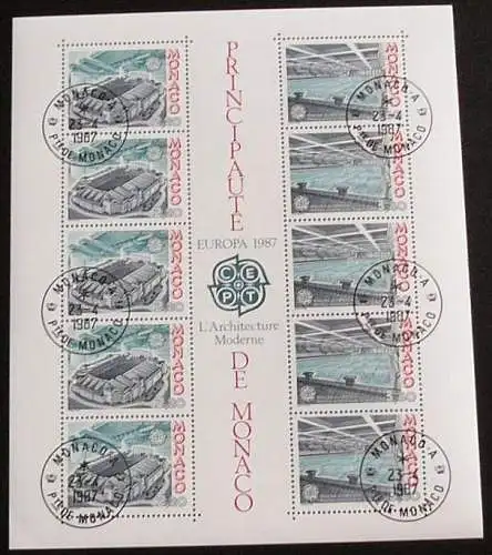 MONACO 1987 Mi-Nr. Block 35 o used