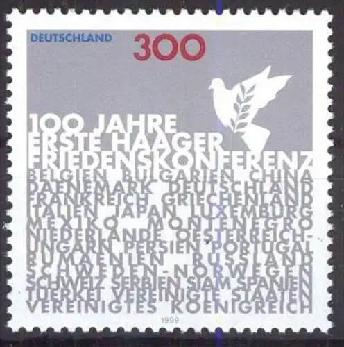 DEUTSCHLAND 1999 Mi-Nr. 2066 ** MNH