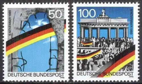 DEUTSCHLAND 1990 Mi-Nr. 1481/82 I ** MNH