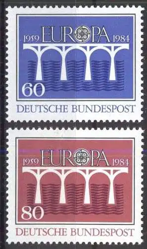 DEUTSCHLAND 1984 Mi-Nr. 1210/11 ** MNH