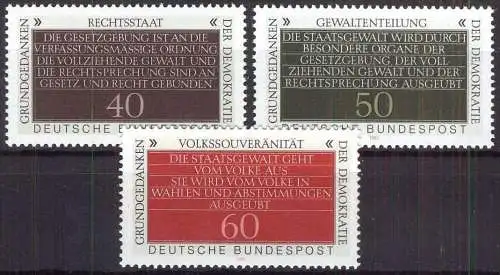 DEUTSCHLAND 1981 Mi-Nr. 1105/07 ** MNH