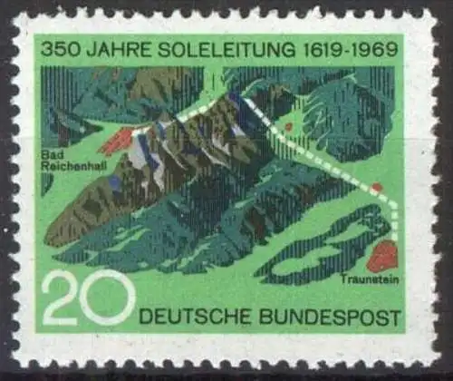 DEUTSCHLAND 1969 Mi-Nr. 602 ** MNH