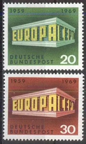 DEUTSCHLAND 1969 Mi-Nr. 583/84 ** MNH