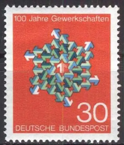 DEUTSCHLAND 1968 Mi-Nr. 570 ** MNH