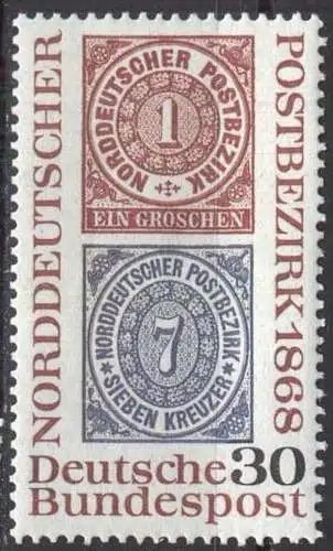 DEUTSCHLAND 1968 Mi-Nr. 569 ** MNH