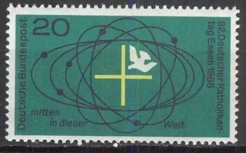 DEUTSCHLAND 1968 Mi-Nr. 568 ** MNH