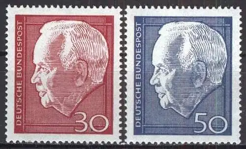 DEUTSCHLAND 1967 Mi-Nr. 542/43 ** MNH