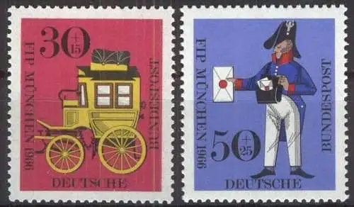 DEUTSCHLAND 1966 Mi-Nr. 516/17 ** MNH