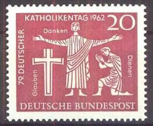 DEUTSCHLAND 1962 Mi-Nr. 381 ** MNH