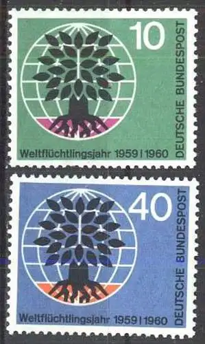 DEUTSCHLAND 1960 Mi-Nr. 326/27 ** MNH